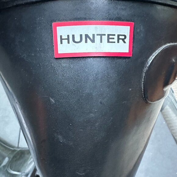 Hunter Women's Original Tall Gloss Boot- BLACK size 8- ***AUTHENTIC*** - Picture 5 of 6